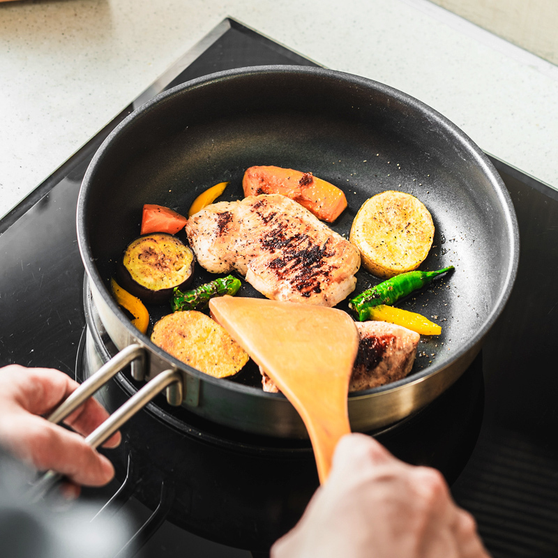 双立人中式30cm炒锅12件套装刀具套装不锈钢不粘煎炒锅珐琅铸铁锅切菜蔬果刀厨房家用组合送砧板送礼自用乔迁礼性价比新品高清大图