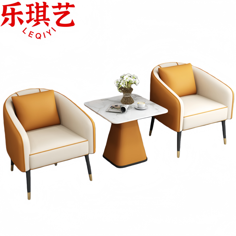 乐琪艺 休闲桌椅 一桌两椅 套高清大图