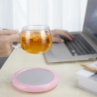 婴儿暖奶器 恒智能饭菜保温板家用暖菜板加热暖奶器保温杯垫防水加热底座 蜜桃粉