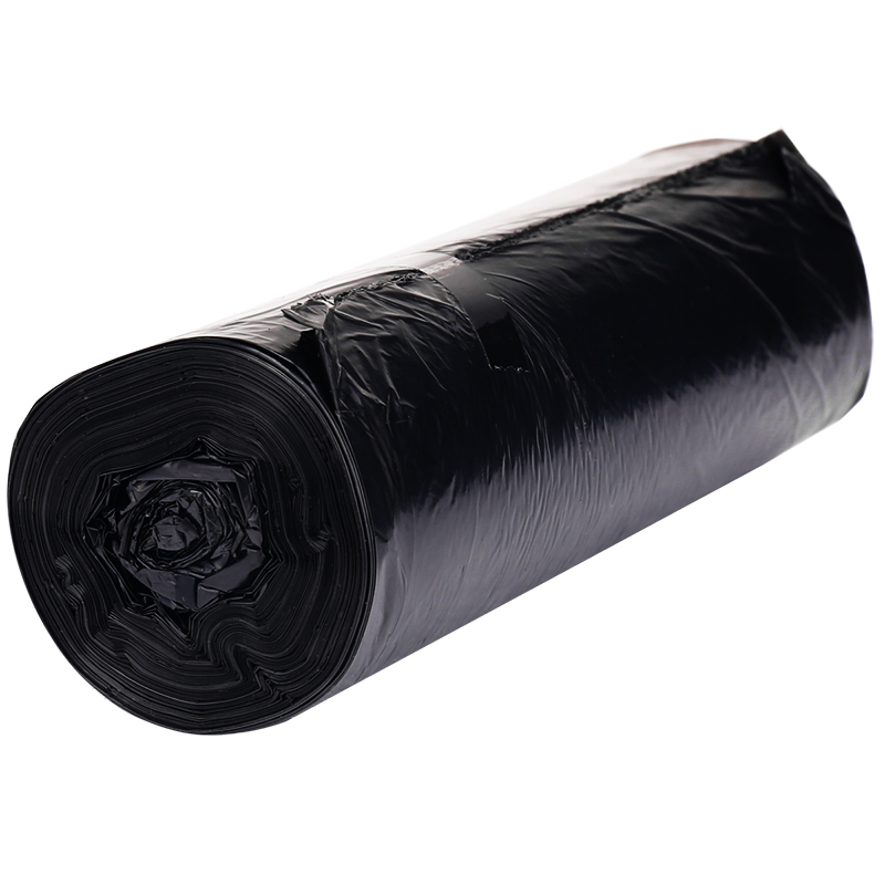 得力(deli) 9574 垃圾袋 黑 50*59cm(30个/卷)八角底 5卷装（七包服务）