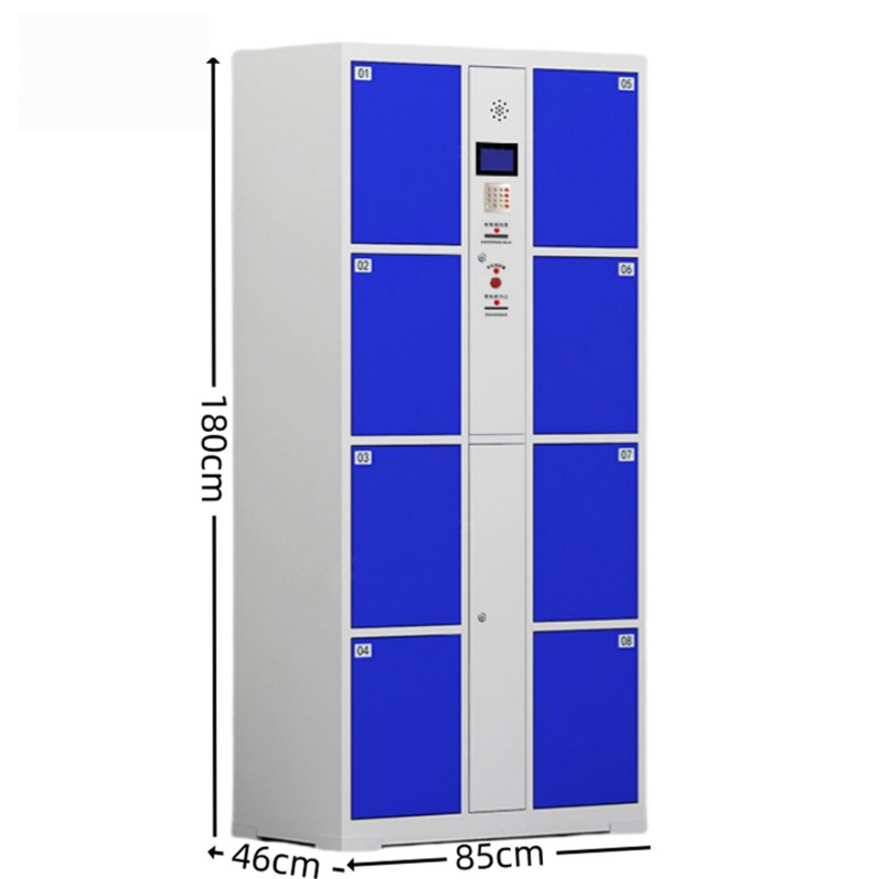 智叶舟电子存包柜红外条码8门850*460*1800mm台高清大图