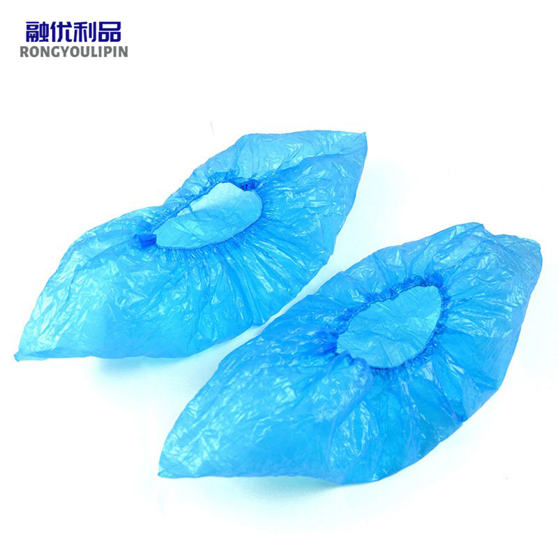 融优利品蓝色一次性均码鞋套100只装防雨鞋套