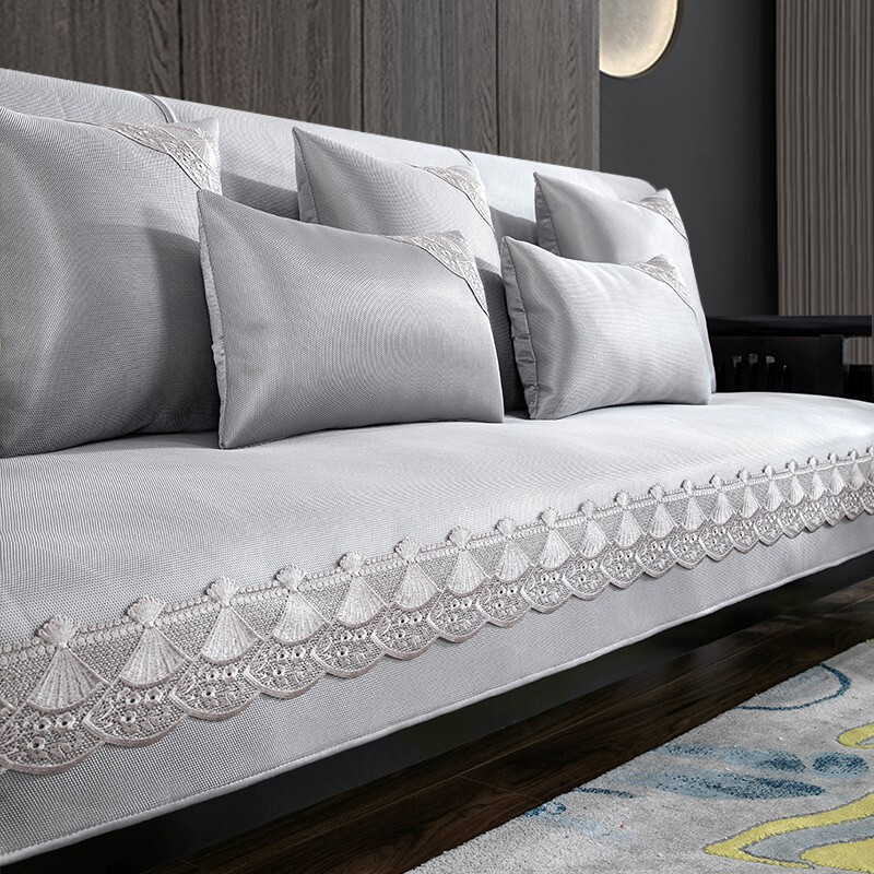 添福运新中式夏季冰丝沙发垫套装简约防滑沙发凉席坐垫夏凉垫沙发垫