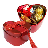 费列罗榛果威化巧克力9种组合婚庆结婚喜糖心形铁盒 费列罗2+喔喔2+悠哈2喜字2