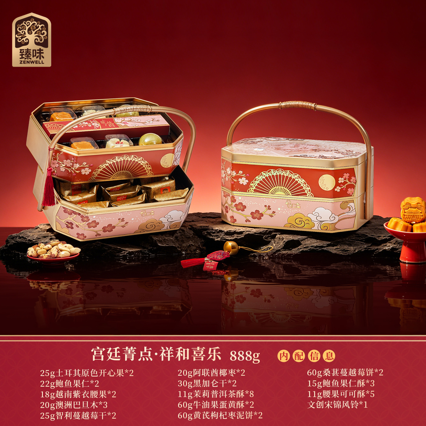 臻味&上新了故宫-888g宫廷菁点·祥和喜乐礼盒高清大图