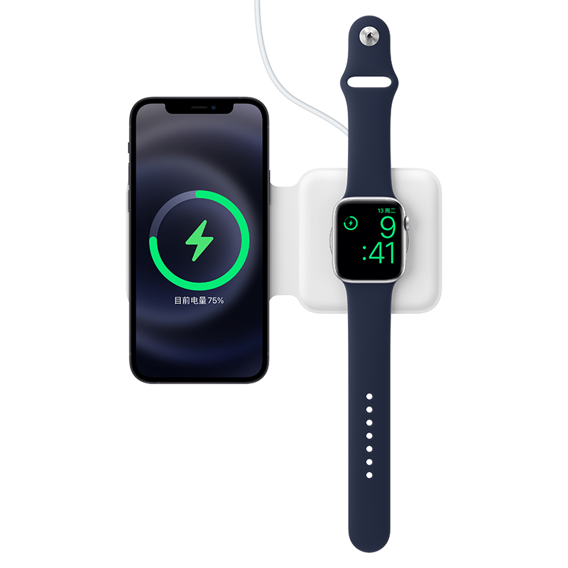 Apple MagSafe 双项充电器 支持iPhone/Watch/AirPods 无线充电盒 双项充电 磁吸充电器