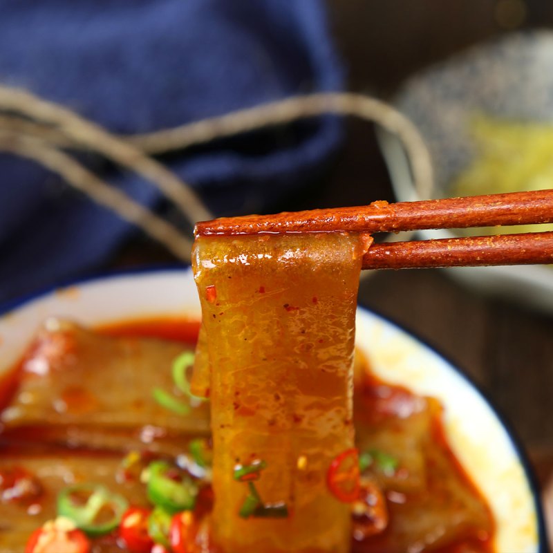 四川火锅粉宽鲜粉 红薯川粉宽粉条 湿粉 速食粗苕粉 苕皮粉240g