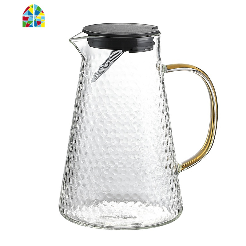 可高温冷热水壶玻璃大容量凉水杯开水壶茶壶家用套装凉水壶架创意