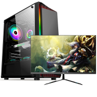铭能 i9级十核E5-2670V2/AMD 4G独显/32G内存/512G高速固态 台式电脑 台式机 电脑主机 组装电脑家用办公商务娱乐炒股学生游戏电脑台式组装机电脑+21.5英寸