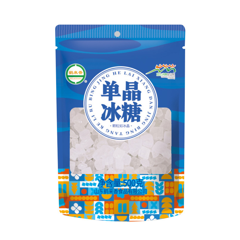 鹤来香 砂糖绵白糖调味甘蔗糖细砂食用糖 单晶冰糖500克*2包