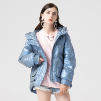 鸭鸭(yaya)羽绒服女韩版冬季2020新款时尚潮流保暖短款连帽外套