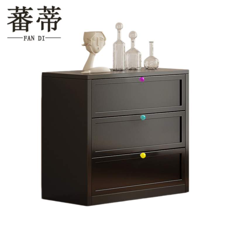 蕃蒂 储物柜 黑色60*40*75cm 台高清大图
