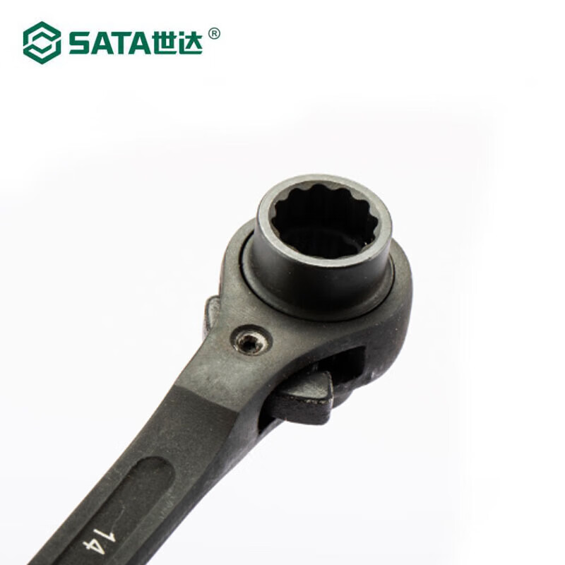 世达(SATA)47319双口尖尾棘轮扳手22x24MM高清大图