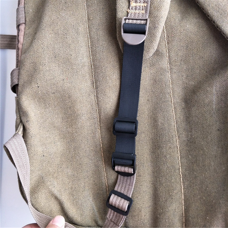 双肩背包学生包加长带背带书包肩带延长带北极狐双肩包书包延伸25黑色