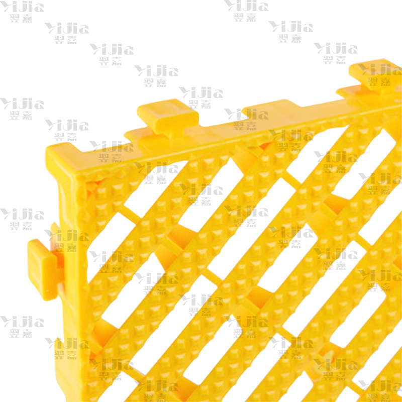 翌嘉 YJ3121301地格栅塑料拼接地板垫网格垫板 黄色高清大图