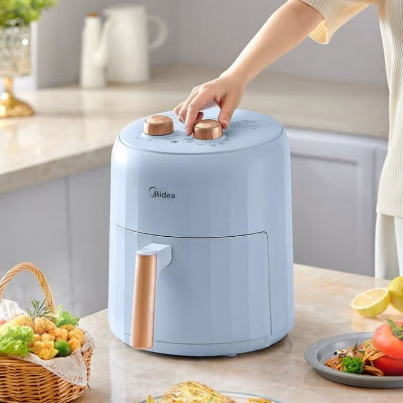 美的(Midea)空气炸锅家用全自动免翻面多功能5L大容量电炸锅MF-KZE5004 ||