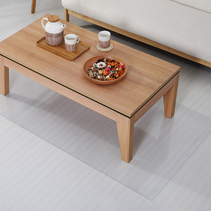 美帮汇塑料地垫PVC透明垫进脚垫子客厅厨房卧室地板垫地毯防水防滑 透明2.0mm 140cm*180cm