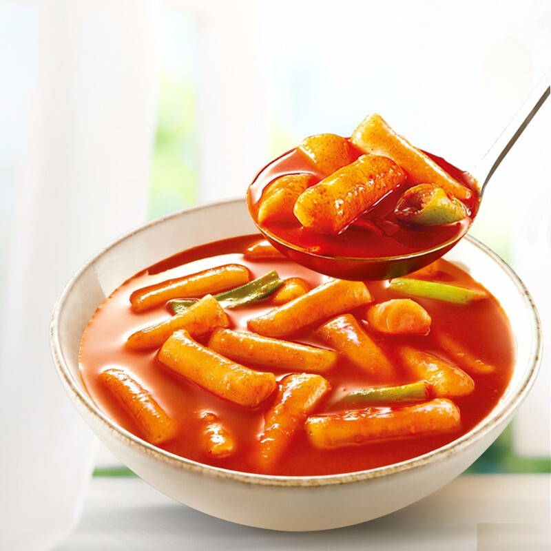 好拾味 韩式年糕250g 炒年糕 火锅年糕食材 白年糕条 水磨糯米 方便菜高清大图