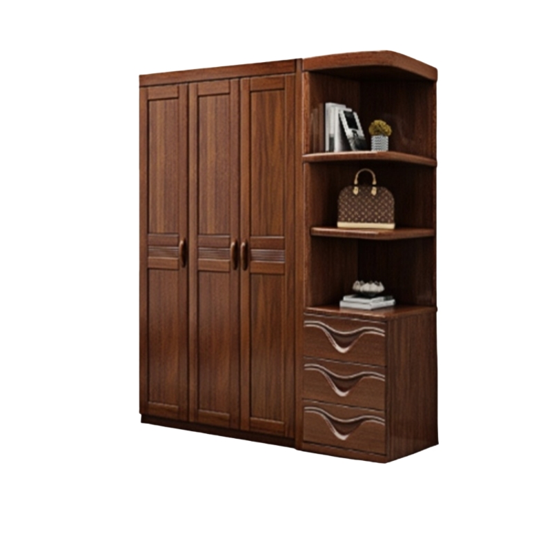 豫汉迎实木衣柜更衣柜高清大图