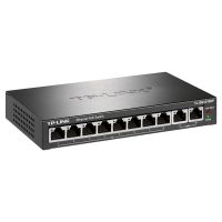 普联(TP-LINK)TL-SG1210DP 10口千兆非网管以太网PoE供电交换机8口千兆网线供电+2千兆网口