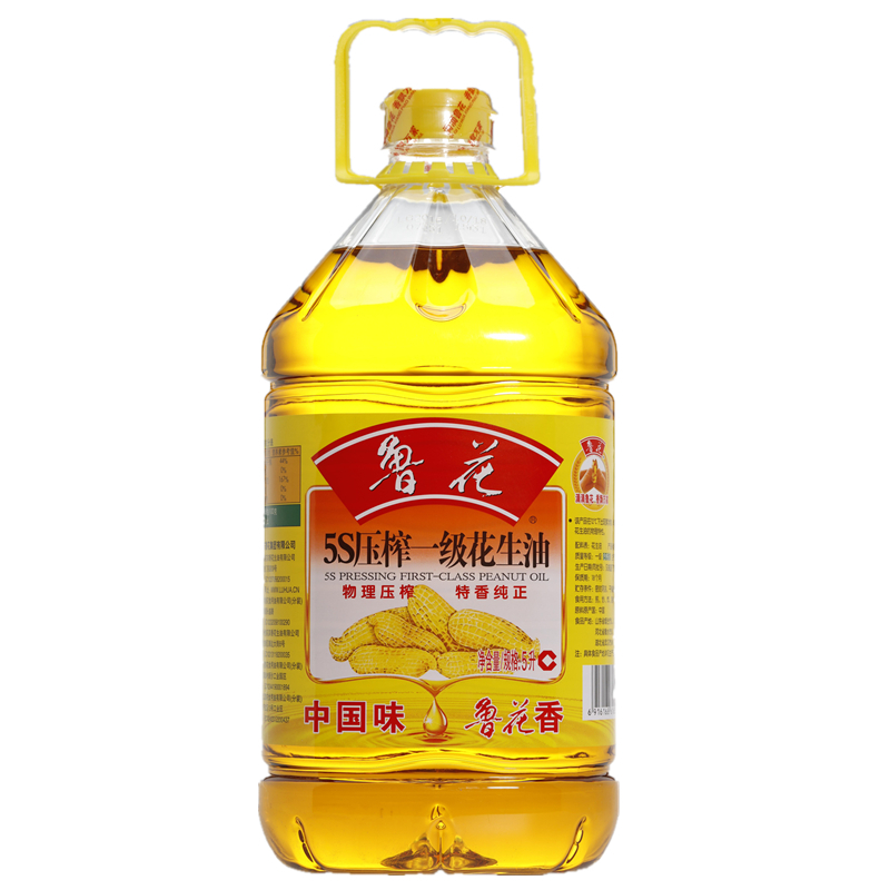 鲁花食用油5s压榨一级花生油5l不含一件代发一件代发邮费另算