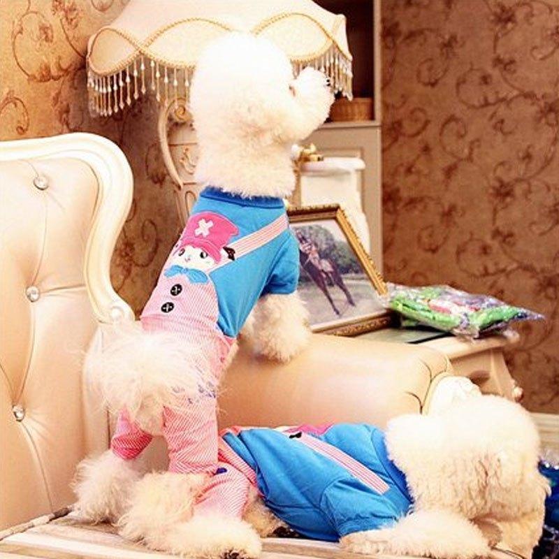 宠物衣服四脚衣春夏装 泰迪狗狗衣服春装四脚装小型犬服饰多色多款多功能宠物用品宠物服饰及配件宠物服装/雨衣