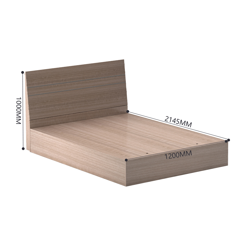 臻远 ZY-GYJJ01 公寓套房家具 公寓床宿舍床1.2米单人床高清大图