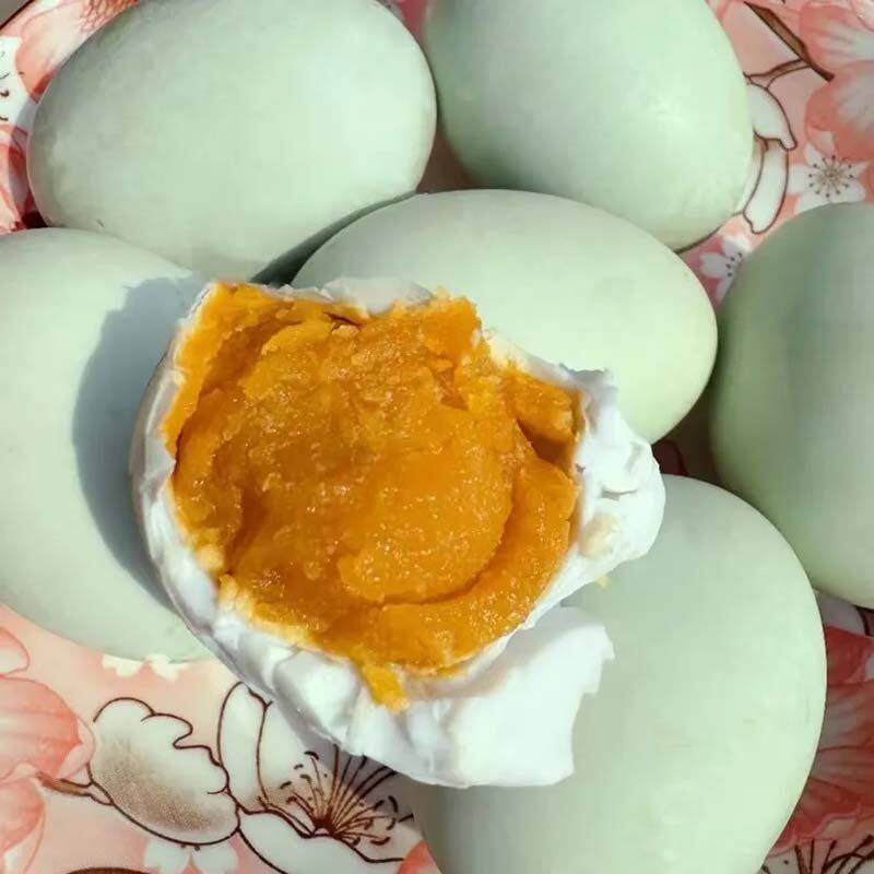 [熊猫鸟]正宗咸鸭蛋 10枚 40g/个 红泥腌制烘焙流油蛋黄红心咸蛋高清大图