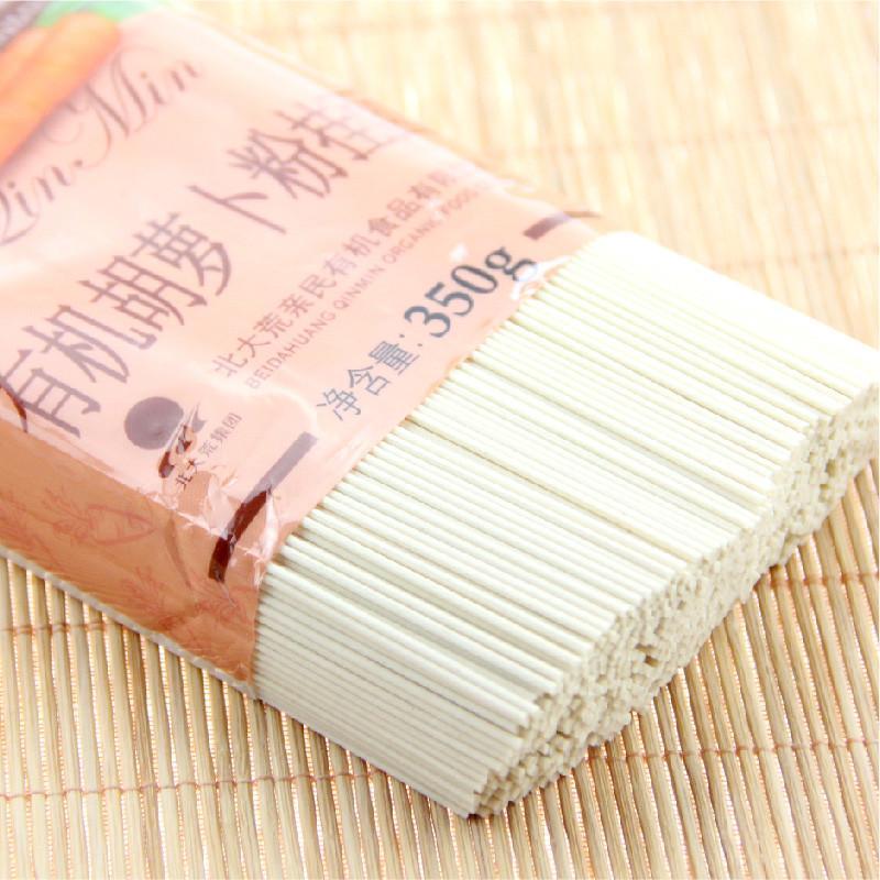 北大荒 亲民食品 有机胡萝卜粉挂面 350g