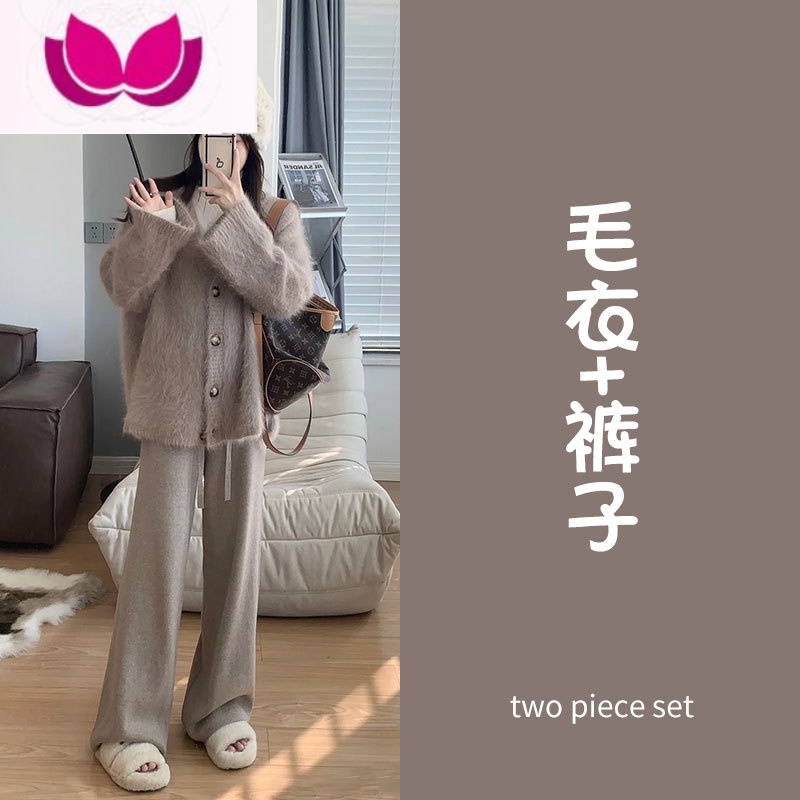 七斓早春季女装茶系一整套搭配奶系穿搭盐系奶系小香风高级感套装高清大图