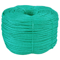 工霸(GONGBA)绳子捆绑绳尼龙绳手工编织3股绿色 铁路常用 10mm 100米