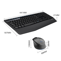 [精选]罗技(Logitech)MK345 无线键鼠套装 防泼溅 时尚高效