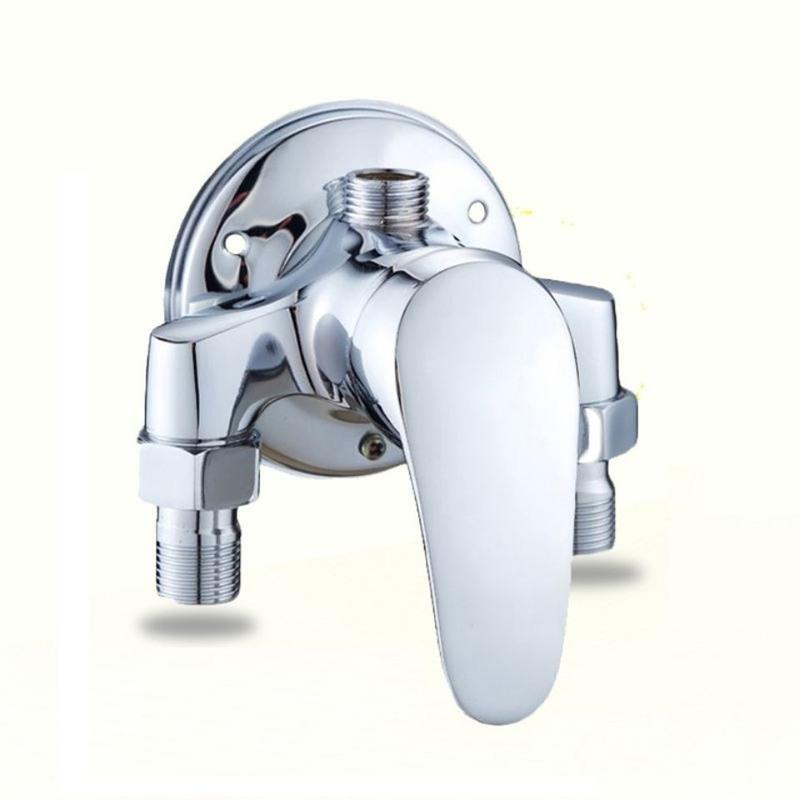 明装合金款单龙头全铜明装冷热水龙头淋浴花洒套装太阳能电热水器明管