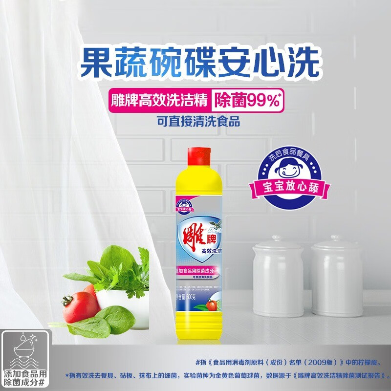 雕牌 500g 高效去油洗洁精高清大图
