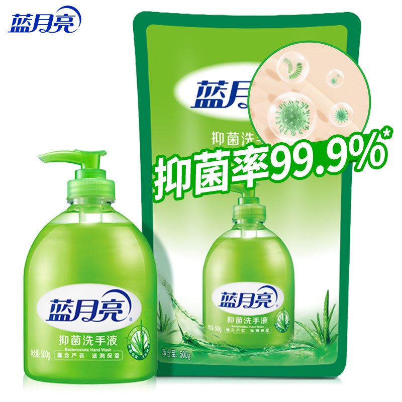 蓝月亮·500ml芦荟洗手液(瓶+袋补)组合装 yjj单位：件