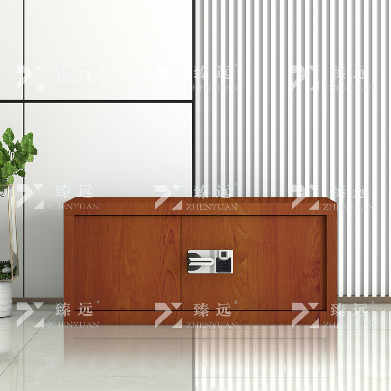 臻远 ZYJJ-80067 保密柜 顶柜红木纹智能指纹锁 长900*宽420*高400mm 单位:1台高清大图