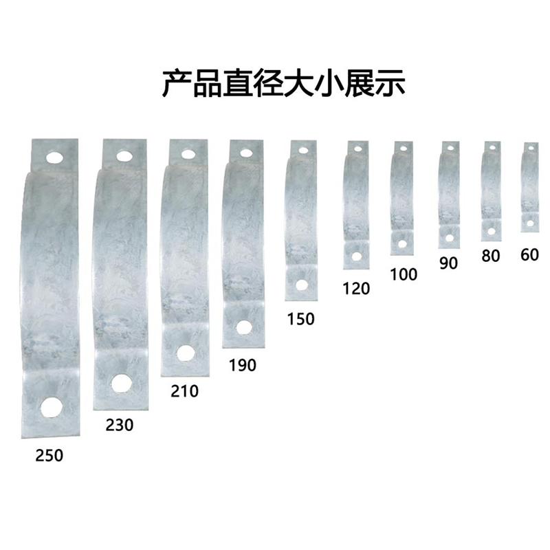 GYZXTX 镀锌拉线抱箍 单位/付 GY-LD-154高清大图