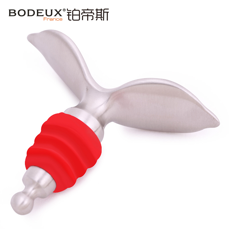 铂帝斯BODEUX 红磨坊双瓣红酒塞 不锈钢酒瓶塞酒嘴塞