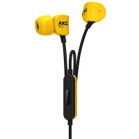 AKG Y20U入耳式耳机 手机耳机 立体声音乐耳机 通用线控潮流出街 带麦可通话 黄色
