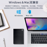 希捷(Seagate) 移动硬盘2TB 加密USB3.0 希捷铭 2.5英寸 机械硬盘 金属外观兼容Mac 黑 数据恢复