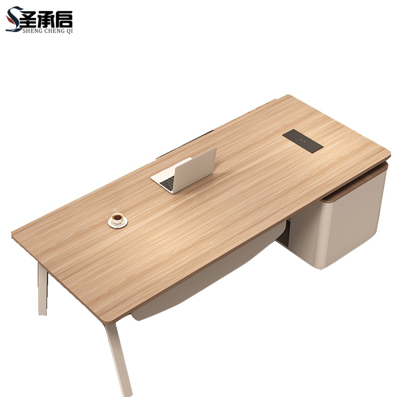圣承启 办公桌 2.4米含椅张高清大图