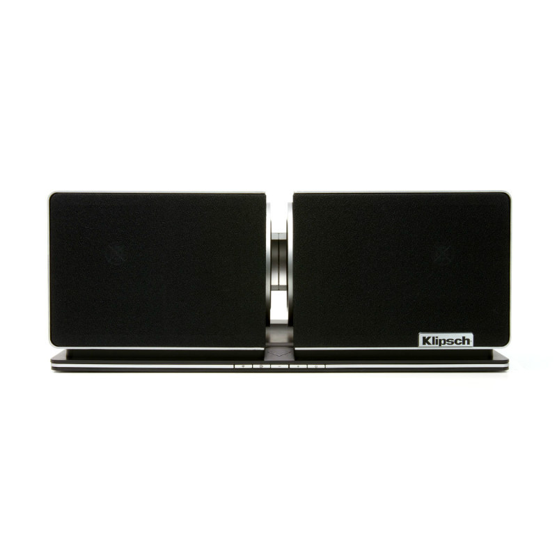 杰士(Klipsch) STADIUM 蓝牙/ariplay 重低音HIFI 桌面书架客厅有源音箱响 限量版 银色