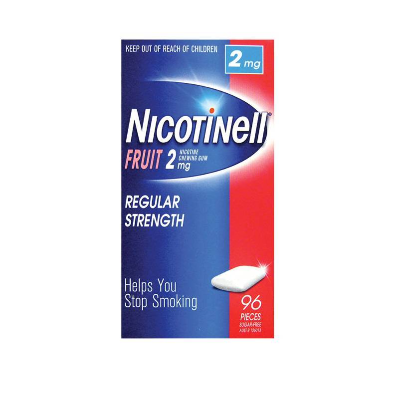 水果味戒烟糖2MG[1盒×96粒] Nicotinell诺华尼派 多种口味 健康戒烟[海外购 澳洲直邮]