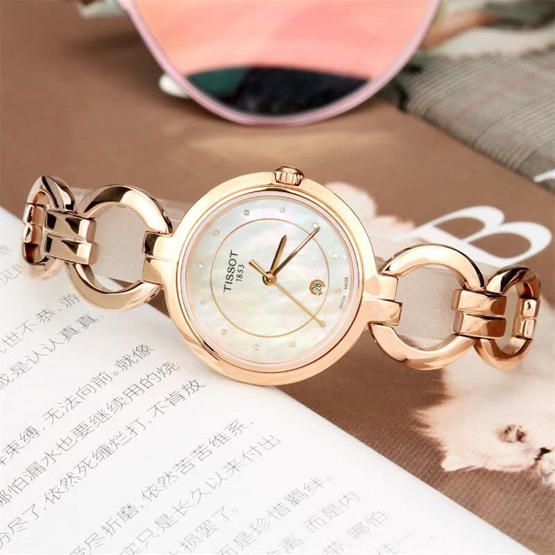 天梭(TISSOT)瑞士手表 弗拉明戈系列腕表 石英女表送女友 T094.210.33.116.01图片