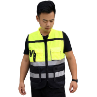 规格[L170/XL175/XXL180/XXL185 黄黑/橙黑/橙蓝 尺码颜色备注]反光背心反光马甲通反光衣安全服