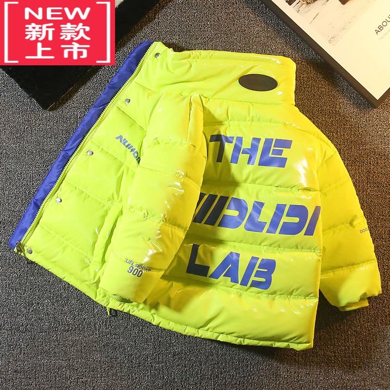 可莉允男童棉衣2022新款冬季洋气免洗儿童羽绒棉服宝宝加厚外套潮小童装图片