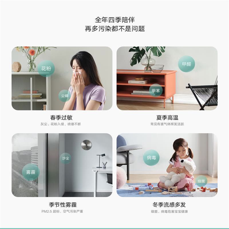 [官方旗舰店]小米米家空气净化器 4 Pro家用室内办公智能除雾霾甲醛烟味净化机图片
