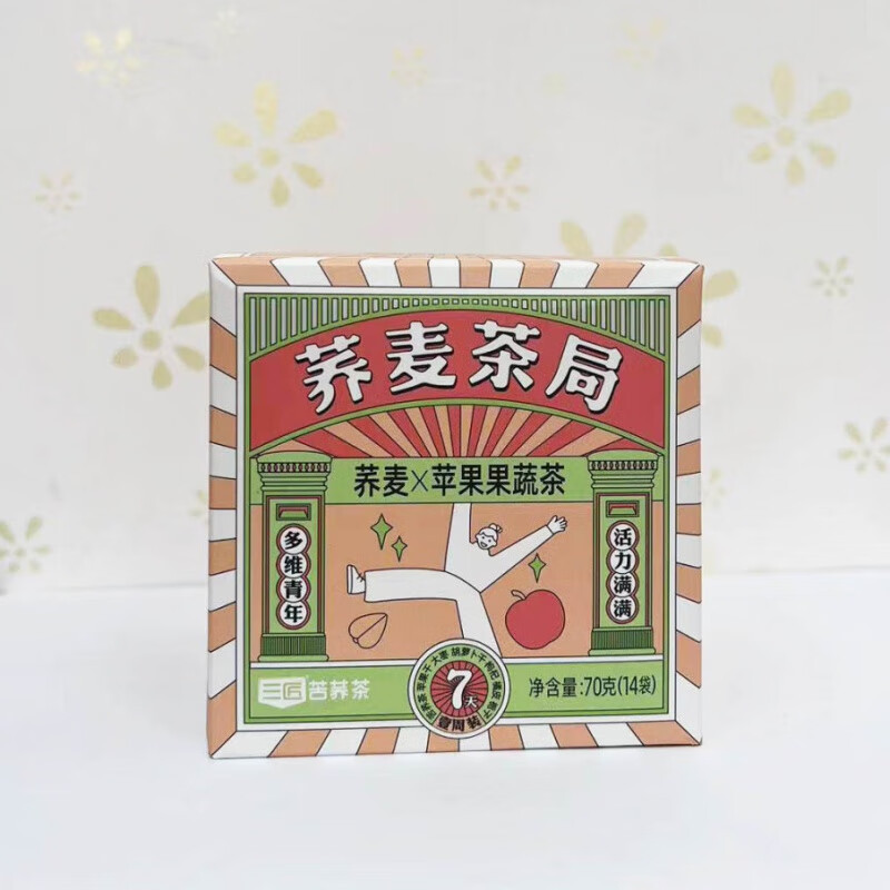 三匠 荞麦茶局 苹果果蔬袋泡茶 70g*5高清大图