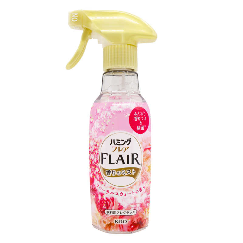 日本原装花王FLAIR衣物柔顺剂防静电喷雾抗菌除臭抗皱除静电270ml高清大图