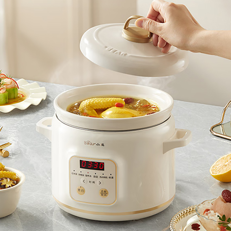小熊电炖锅煲汤炖汤煮粥熬粥可预约多功能养生2L电炖锅DDG-E20M1高清大图